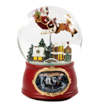 Traditional Holiday Scene 120mm Waterglobe Red